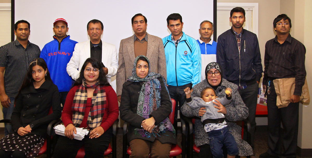 Participants at the exhibition opening event Participants at the exhibition opening event